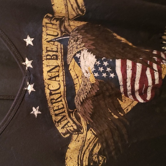 Black Graphic Fringe Top - Picture 2 of 6